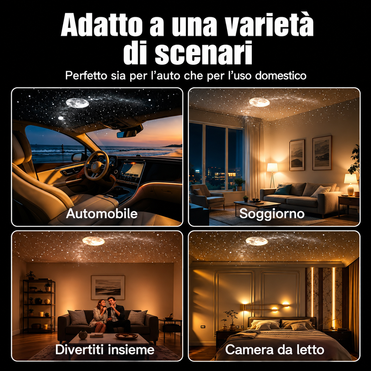 GalaxyGlow™ Proiettore Galassia