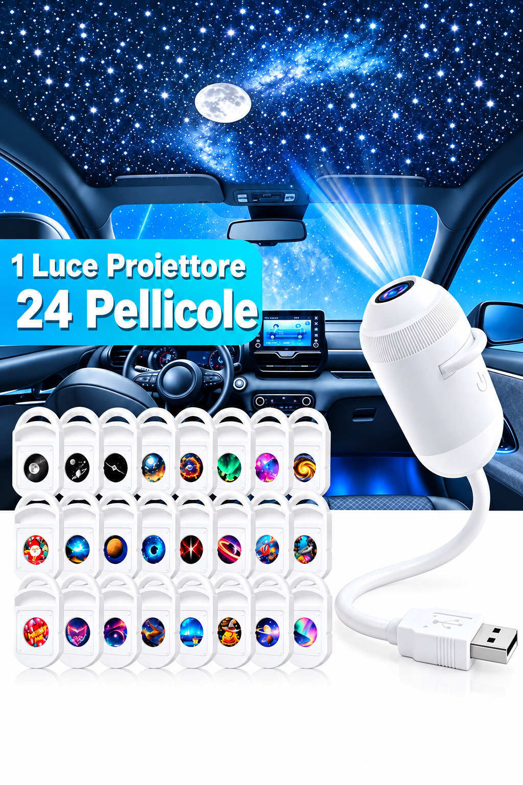 GalaxyGlow™ Proiettore Galassia