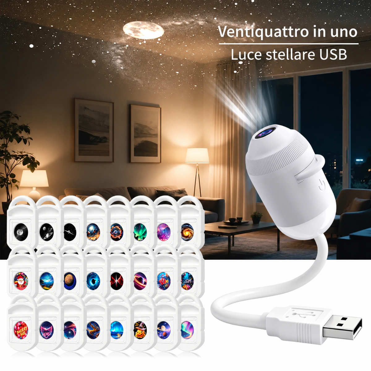 GalaxyGlow™ Proiettore Galassia